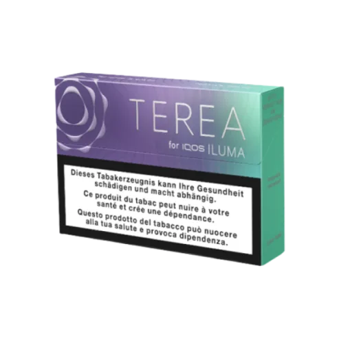 Стики TEREA Purple Wave KZ — упаковка TEREA для IQOS ILUMA, ягодный вкус с ментолом, фото LIL STORE