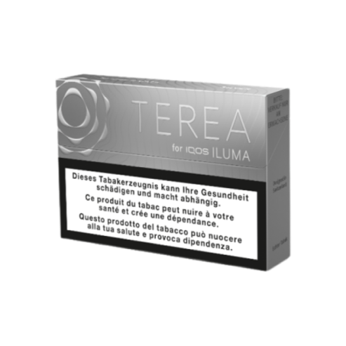 Стики TEREA Silver KZ — упаковка TEREA для IQOS ILUMA, мягкий табачный вкус с ореховыми нотами, фото ILUMA IQOS