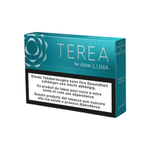 Стики TEREA Turquoise KZ — упаковка TEREA для IQOS ILUMA, мята с лёгкими фруктовыми нотами, фото ILUMA IQOS