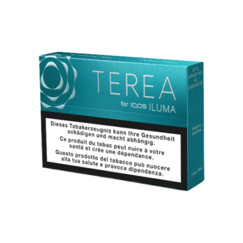 Стики TEREA Turquoise KZ — упаковка TEREA для IQOS ILUMA, мята с лёгкими фруктовыми нотами, фото LIL STORE